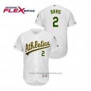 Maglia Baseball Uomo Oakland Athletics Khris Davis 150 Anniversario Autentico Flex Base Bianco