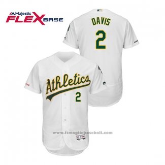 Maglia Baseball Uomo Oakland Athletics Khris Davis 150 Anniversario Autentico Flex Base Bianco