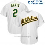 Maglia Baseball Uomo Oakland Athletics Khris Davis Bianco Cool Base