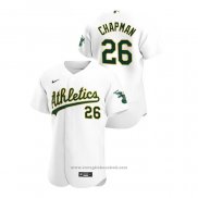 Maglia Baseball Uomo Oakland Athletics Matt Chapman Autentico 2020 Primera Bianco