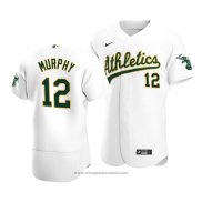 Maglia Baseball Uomo Oakland Athletics Sean Murphy Autentico Primera Bianco