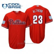 Maglia Baseball Uomo Philadelphia Phillies Aaron Altherr Cool Base Allenamento Primaverile 2019 Rosso