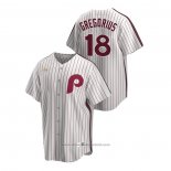 Maglia Baseball Uomo Philadelphia Phillies Didi Gregorius Cooperstown Collection Home Bianco