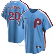 Maglia Baseball Uomo Philadelphia Phillies Mike Schmidt Road Cooperstown Collection Replica Blu