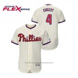 Maglia Baseball Uomo Philadelphia Phillies Scott Kingery Flex Base Crema