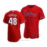 Maglia Baseball Uomo Philadelphia Phillies Spencer Howard Autentico Alternato 2020 Rosso