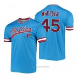 Maglia Baseball Uomo Philadelphia Phillies Zack Wheeler Cooperstown Collection Stitches Blu