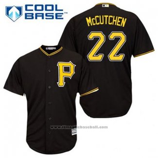 Maglia Baseball Uomo Pittsburgh Pirates Andrew Mccutchen 22 Nero Alternato Cool Base