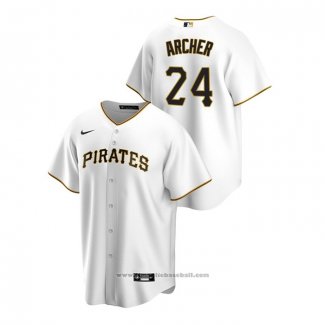 Maglia Baseball Uomo Pittsburgh Pirates Chris Archer Replica Home Bianco