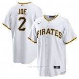 Maglia Baseball Uomo Pittsburgh Pirates Connor Joe Home Replica Bianco