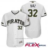 Maglia Baseball Uomo Pittsburgh Pirates Elias Diaz Bianco 2018 Home Alternato Flex Base