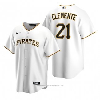 Maglia Baseball Uomo Pittsburgh Pirates Roberto Clemente Replica Bianco