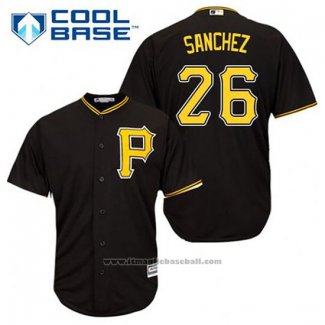 Maglia Baseball Uomo Pittsburgh Pirates Tony Sanchez 26 Nero Alternato Cool Base