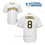 Maglia Baseball Uomo Pittsburgh Pirates Willie Stargell 8 Bianco Home Cool Base