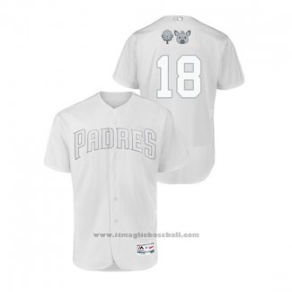 Maglia Baseball Uomo San Diego Padres Austin Hedges 2019 Players Weekend Autentico Bianco