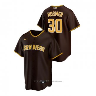 Maglia Baseball Uomo San Diego Padres Eric Hosmer 2020 Replica Road Marrone