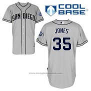 Maglia Baseball Uomo San Diego Padres Randy Jones 35 Grigio Cool Base