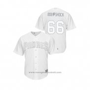 Maglia Baseball Uomo San Diego Padres Robert Stock 2019 Players Weekend Replica Bianco