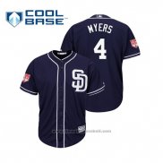 Maglia Baseball Uomo San Diego Padres Wil Myers Cool Base Allenamento Primaverile 2019 Blu