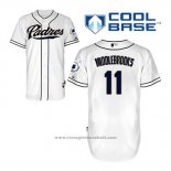 Maglia Baseball Uomo San Diego Padres Will Middlebrooks 11 Bianco Home Cool Base