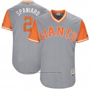 Maglia Baseball Uomo San Francisco Giants 2017 Little League World Series Denard Span Grigio