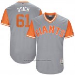 Maglia Baseball Uomo San Francisco Giants 2017 Little League World Series Josh Osich Grigio