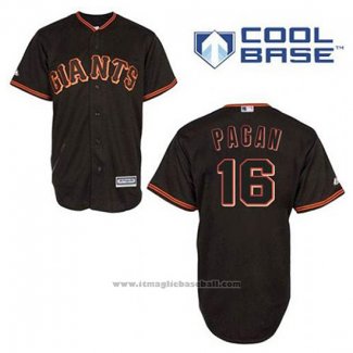 Maglia Baseball Uomo San Francisco Giants Angel Pagan 16 Nero Cool Base