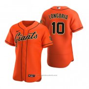 Maglia Baseball Uomo San Francisco Giants Evan Longoria Autentico Alternato Arancione