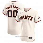 Maglia Baseball Uomo San Francisco Giants Home Elite Personalizzate Crema