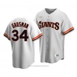 Maglia Baseball Uomo San Francisco Giants Kevin Gausman Cooperstown Collection Primera Bianco