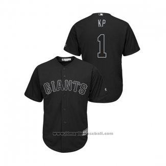 Maglia Baseball Uomo San Francisco Giants Kevin Pillar 2019 Players Weekend Replica Nero