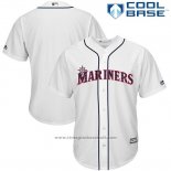 Maglia Baseball Uomo Seattle Mariners 2017 Stelle e Strisce Bianco Cool Base