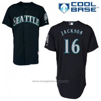 Maglia Baseball Uomo Seattle Mariners Austin Jackson 16 Blu Alternato Cool Base