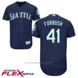 Maglia Baseball Uomo Seattle Mariners Charlie Furbush Blu Autentico Collection Flex Base