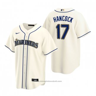 Maglia Baseball Uomo Seattle Mariners Emerson Hancock Replica 2020 Crema