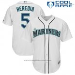 Maglia Baseball Uomo Seattle Mariners Guillermo Herojoia Bianco Cool Base