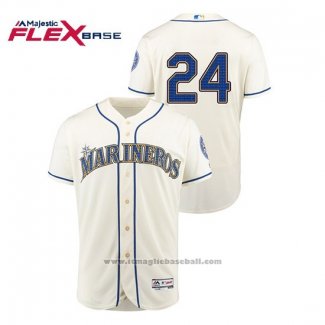 Maglia Baseball Uomo Seattle Mariners Ken Griffey Jr. Hispanic Heritage Flex Base Crema