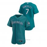 Maglia Baseball Uomo Seattle Mariners Marco Gonzales Autentico 2020 Alternato Verde