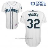 Maglia Baseball Uomo Seattle Mariners Taijuan Walker 32 Bianco Home Cool Base