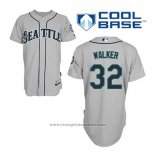 Maglia Baseball Uomo Seattle Mariners Taijuan Walker 32 Grigio Cool Base