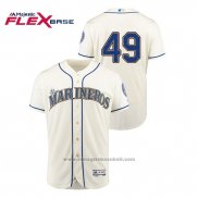 Maglia Baseball Uomo Seattle Mariners Wade Leblanc Hispanic Heritage Flex Base Crema