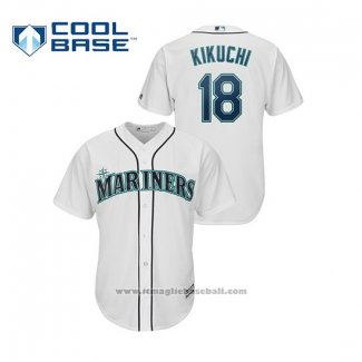 Maglia Baseball Uomo Seattle Mariners Yusei Kikuchi Cool Base Bianco