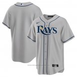 Maglia Baseball Uomo Tampa Bay Rays Road Replica Grigio