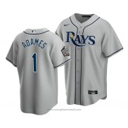 Maglia Baseball Uomo Tampa Bay Rays Willy Adames Replica Road 2020 Grigio