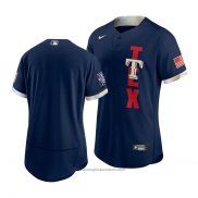 Maglia Baseball Uomo Texas Rangers 2021 All Star Autentico Blu