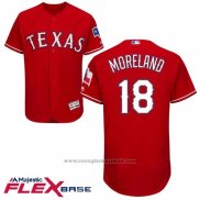 Maglia Baseball Uomo Texas Rangers Mitch Moreland Scarlet Autentico Collection Flex Base