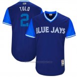 Maglia Baseball Uomo Toronto Blue Jays 2017 Little League World Series Troy Tulowitzki Blu