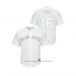 Maglia Baseball Uomo Toronto Blue Jays Freddy Galvis 2019 Players Weekend Replica Bianco