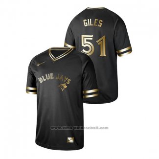 Maglia Baseball Uomo Toronto Blue Jays Ken Giles 2019 Golden Edition V Neck Nero