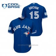 Maglia Baseball Uomo Toronto Blue Jays Randal Grichuk 2019 Allenamento Primaverile Cool Base Blu